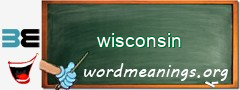 WordMeaning blackboard for wisconsin